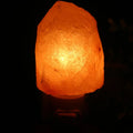 Himalayan Warm white Salt Lamp Natural Crystal Hand Carved Night Light Home Decor  Air Purifying with Plug Release negative ions
