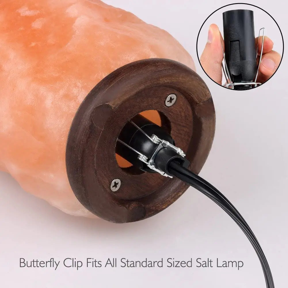 Himalayan Salt Lamp Cord with Dimmer Switch E14 Hanglamp Holder Light Bulbs Socket EU Plug 1.8m Power Cord Cable Lava Lamp Base