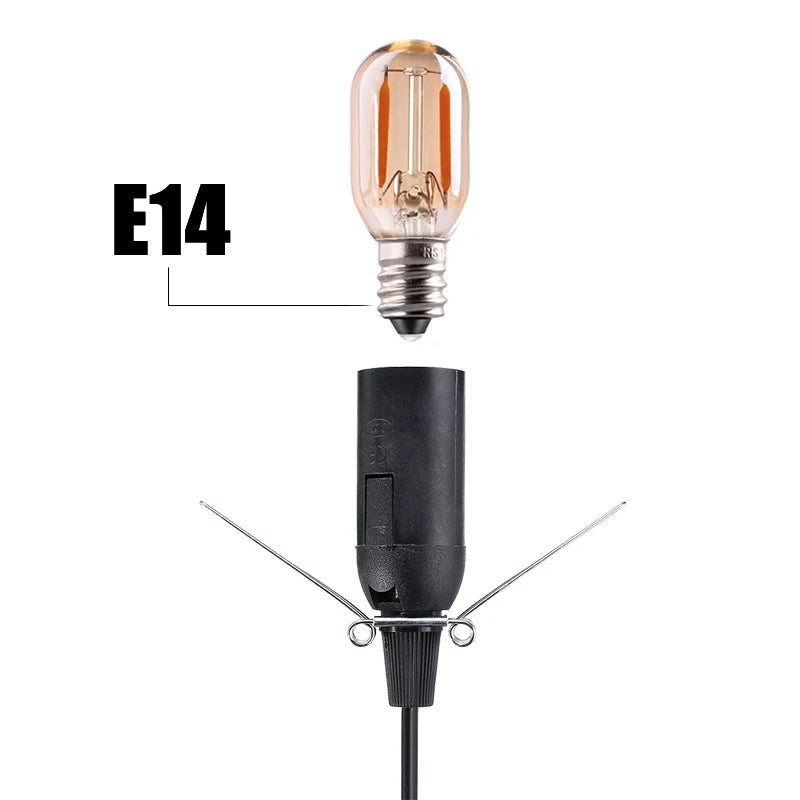Himalayan Salt Lamp Cord with Dimmer Switch E14 Hanglamp Holder Light Bulbs Socket EU Plug 1.8m Power Cord Cable Lava Lamp Base