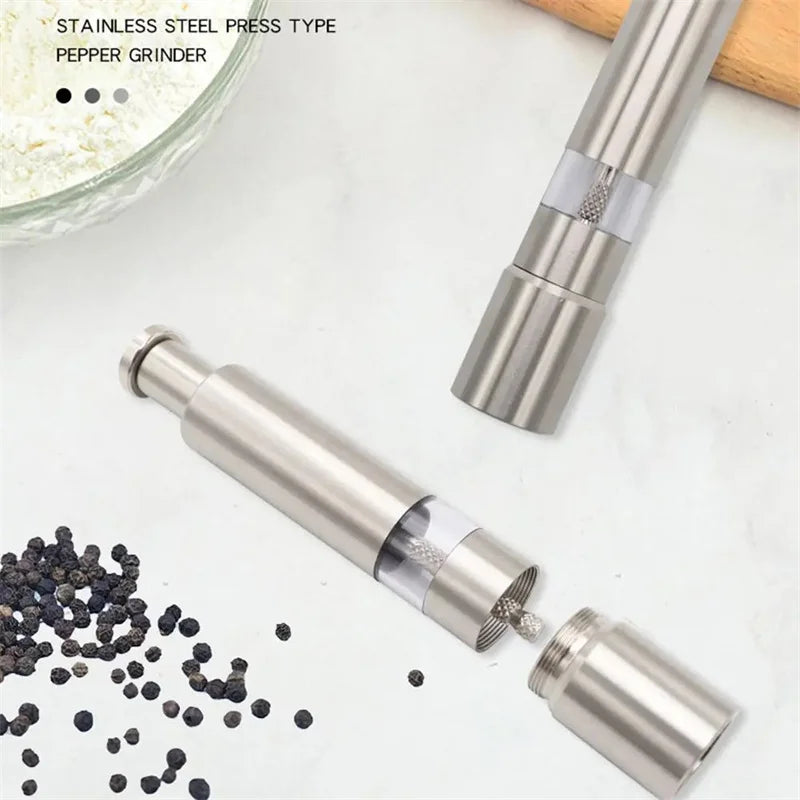 Manual Salt and Pepper Grinder ,Household Sea Salt Ginder,Creative Stainless Steel SpiceGrinder,Manual Sea Salt Mi