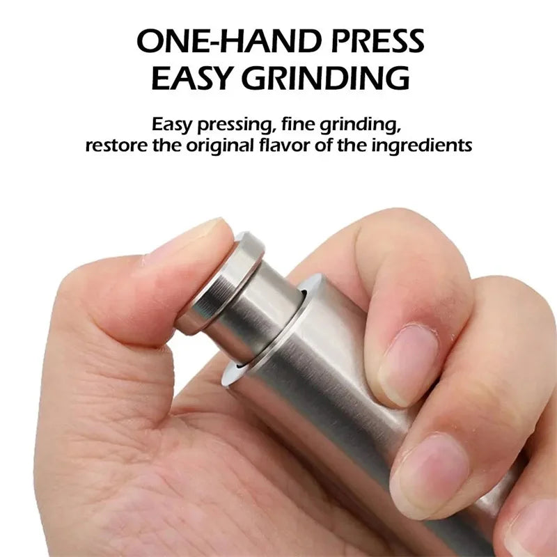 Manual Salt and Pepper Grinder ,Household Sea Salt Ginder,Creative Stainless Steel SpiceGrinder,Manual Sea Salt Mi