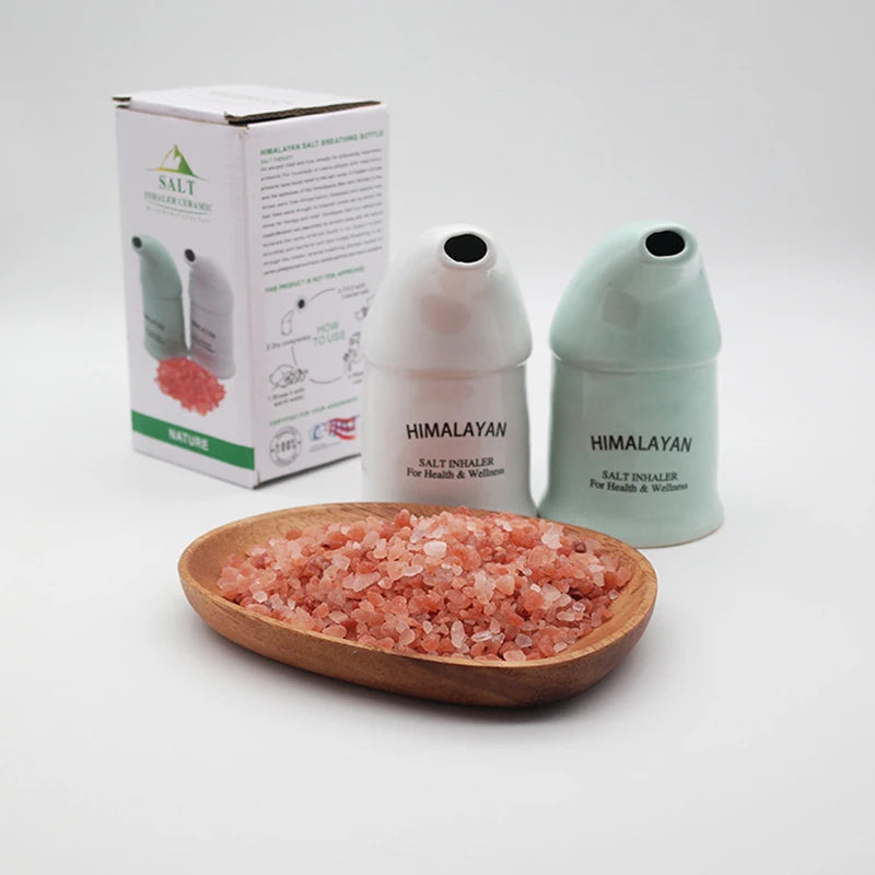 Ceramic Salt Inhaler Humidifier Convenient Himalayan Salt Atomizer For Cleaning Respiratory System And Relieving Stress