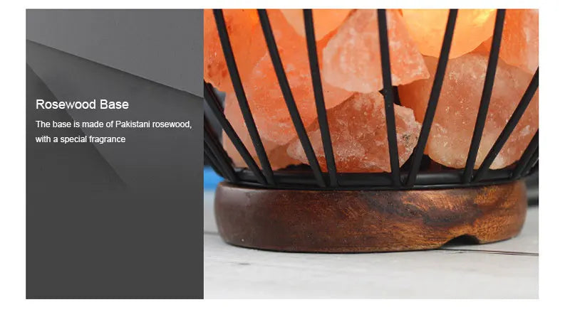 Natural Himalayan Salt Lamp Handcrafted Crystal Salt Rock Warm Light Bedroom Decoration Night Light Bedside Lamp Crafts