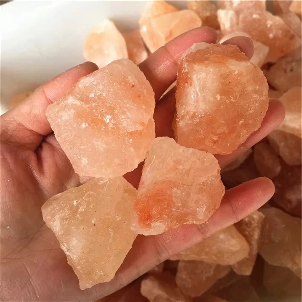Natural Pink Himalayan Rock Salt Chunk For Decorate Mineral Aquarium Crystal Gravel 20-500g