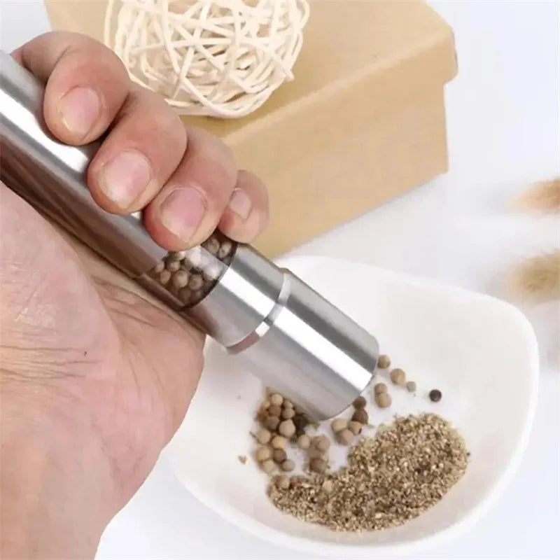 Manual Salt and Pepper Grinder ,Household Sea Salt Ginder,Creative Stainless Steel SpiceGrinder,Manual Sea Salt Mi