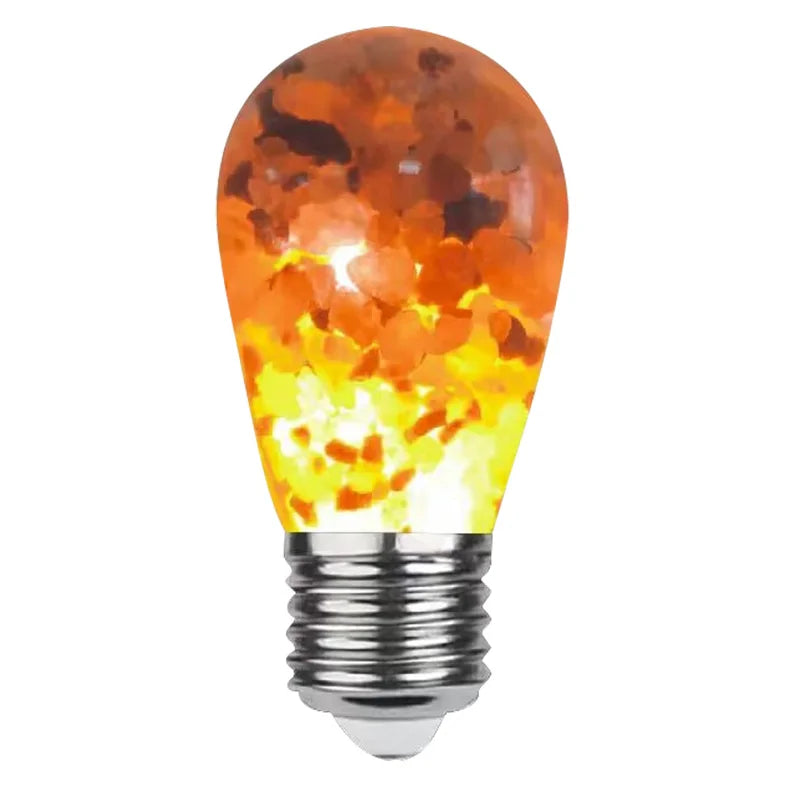 Himalayan Glow Salt Lamp 1pcs LED Light Bulbs 60-Watt Equivalent Warm Amber Glow Lighting Equipment Decorations Household Good