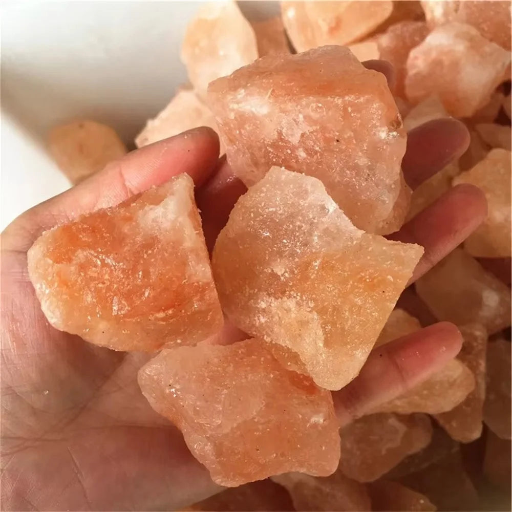 Natural Pink Himalayan Rock Salt Chunk For Decorate Mineral Aquarium Crystal Gravel 20-500g